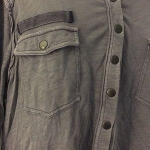 Free People relaxed button top.